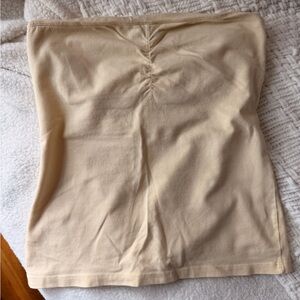 Brandy Melville Light Yellow Strapless Tube Top